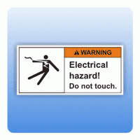 Sicherheitszeichen Electrical hazard (ANSI Z535) Aufkleber