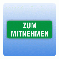 Qualitätssicherung Aufkleber "ZUM MITNEHMEN" 20x50 mm grün