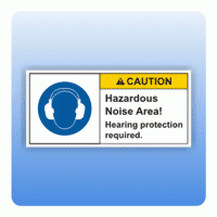 Sicherheitszeichen Hazardous noise area (ANSI Z535) Aufkleber