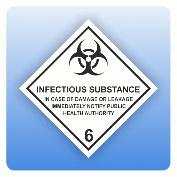 ADR Kennzeichen Gefahrgutklasse 6.2 Infectious Substance