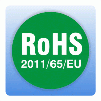 RoHS Aufkleber 2011/65/EU grün rund