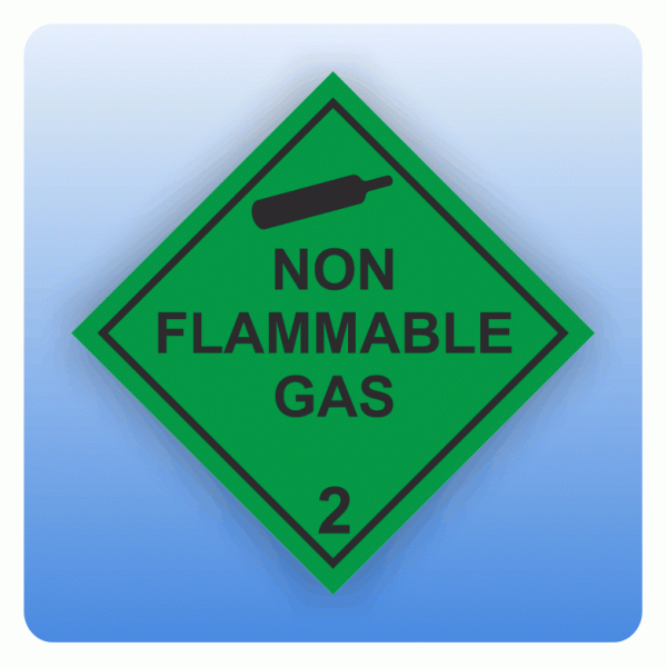 ADR Kennzeichen Gefahrgutklasse 2.2 Non Flammable Gas