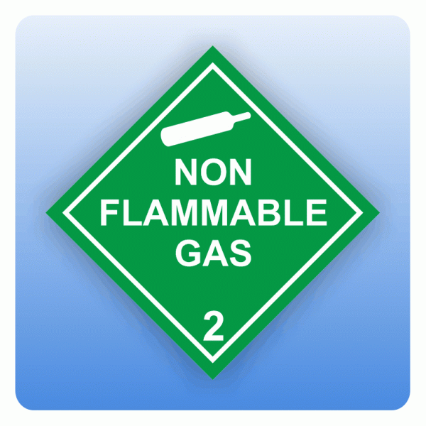 ADR Kennzeichen Gefahrgutklasse 2.2 Non Flammable Gas weiss