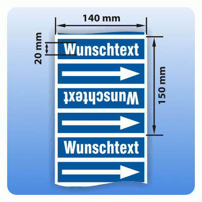 Rohrkennzeichnungsband Gruppe 0: Sauerstoff