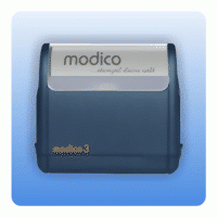 Stempel Modico 3 Blau (18 x 52 mm)