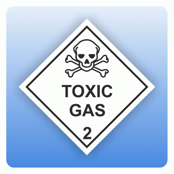 ADR Kennzeichen Gefahrgutklasse 2.3 Toxic Gas