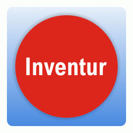 Inventur-Aufkleber Inventur