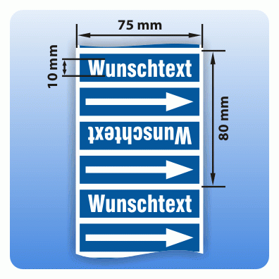 Rohrkennzeichnungsband Gruppe 0: Sauerstoff