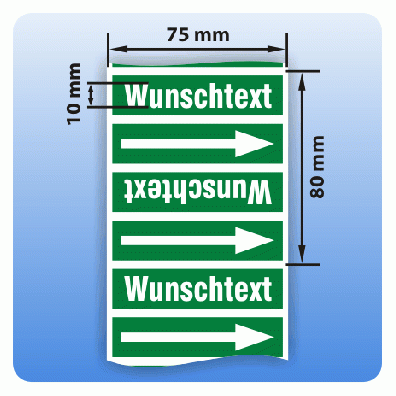 Rohrkennzeichnungsband Gruppe 1: Wasser