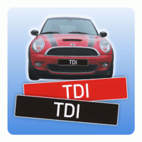 Kennzeicheneinleger "TDI"