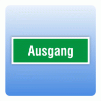 Rettungszeichen Ausgang, praxisbewährt