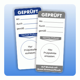 Grundetikett Geprüft am