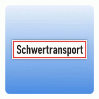 Hinweisschild "Schwertransport"