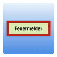 Feuerwehrzeichen Feuermelder nach DIN 4066