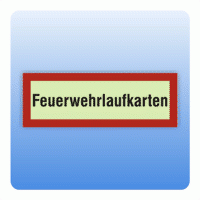 Feuerwehrzeichen Feuerwehrlaufkarten nach DIN 4066