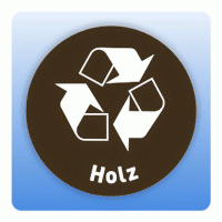 Wertstoffzeichen Recycling Holz