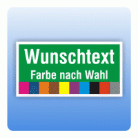 Banner für Bauzaun mit Wunschtext