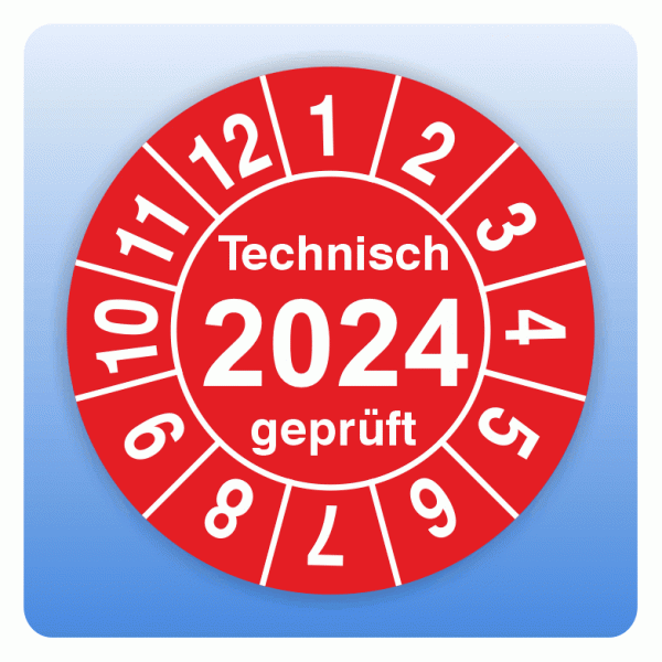 Prüfplakette Technisch geprüft