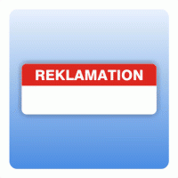 Qualitätssicherung Aufkleber "Reklamation" 15x40 mm in rot