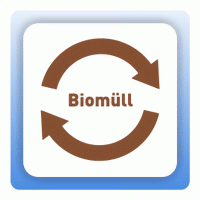 Wertstoffzeichen Pfeile Biomüll