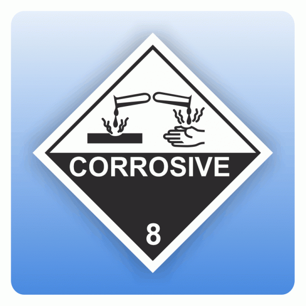 ADR Kennzeichen Gefahrgutklasse 8 Corrosive