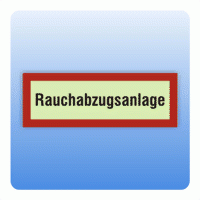 Feuerwehrzeichen Rauchabzugsanlage nach DIN 4066