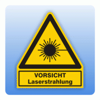 Kombi Warnsymbol VORSICHT Laserstrahlung