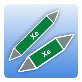 Fliessrichtungspfeil Xe nach DIN 7396-1