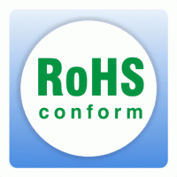 RoHS Aufkleber conform weiß rund