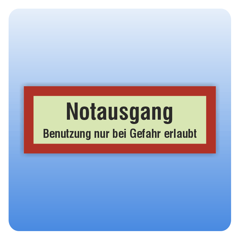 Nur Notausgang