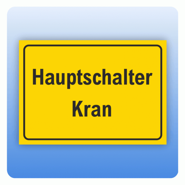 Hauptschalter Kran