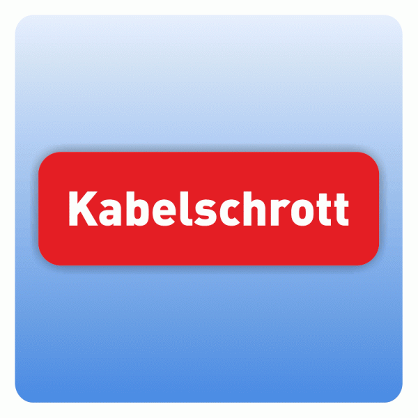 Wertstoffzeichen Kabelschrott