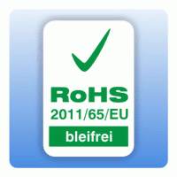 RoHS Aufkleber konform 2011/65/EU