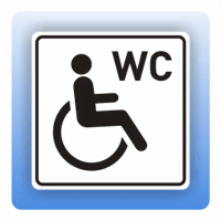 Aufkleber Symbolschild Mit Piktogramm Wc Behinderte Symbolschilder Mit Piktogramm Als Aufkleber Objektbeschilderung Schilder Und Kennzeichnungen Industriekennzeichnungen De