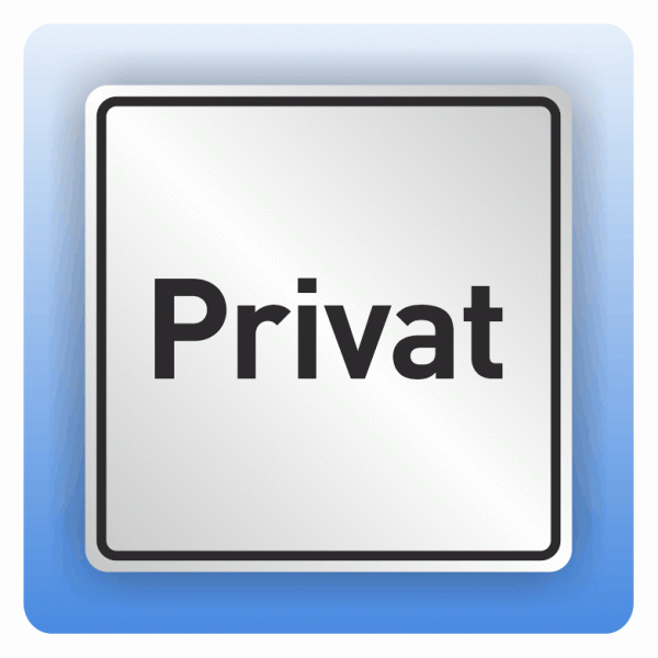 Symbolschild Privat