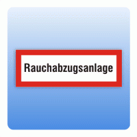 Feuerwehrzeichen Rauchabzugsanlage nach DIN 4066