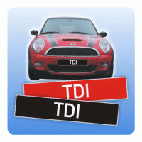 Kennzeicheneinleger "TDI"