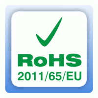 RoHS Aufkleber 2011/65/EU weiß eckig