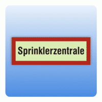 Feuerwehrzeichen Sprinklerzentrale nach DIN 4066