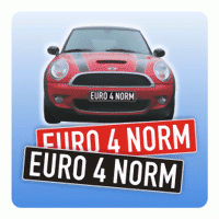 Kennzeicheneinleger "Euro 4 Norm"