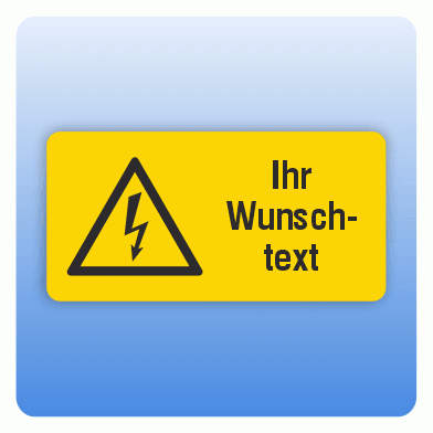 Aufkleber Elektro Wunschtext