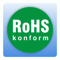 RoHS Aufkleber konform grün rund