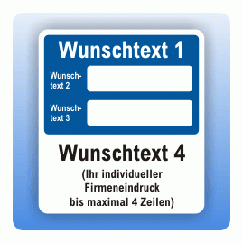 Serviceaufkleber mit Wunschtext und Firmenaufdruck