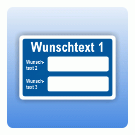 Serviceaufkleber mit Wunschtext