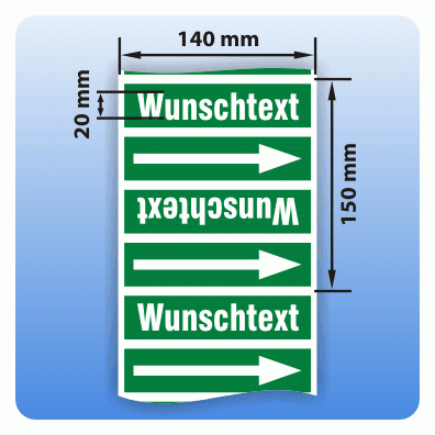 Rohrkennzeichnungsband Gruppe 1: Wasser