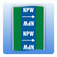 Rohrkennzeichnungsband Wasserversorgungsleitung NPW nach DIN 2403