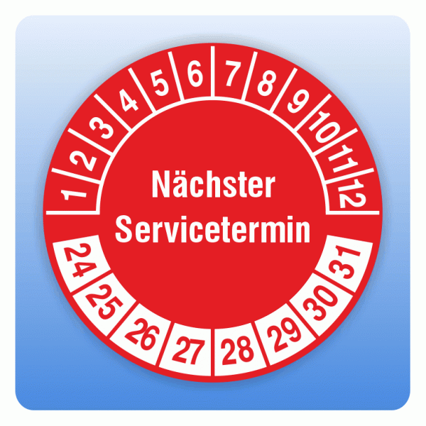 Prüfplakette Nächster Servicetermin