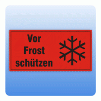 Versandetiketten vor Frost schützen