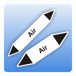 Fliessrichtungspfeil Air nach DIN 7396-1