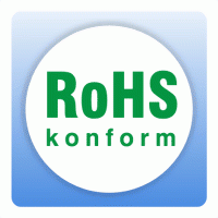 RoHS Aufkleber konform weiß rund